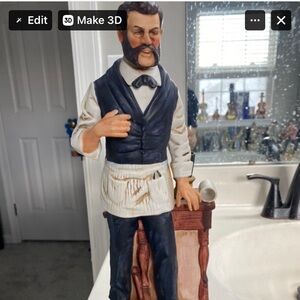 Vintage Ceramic Alexander Graham Bell decanter